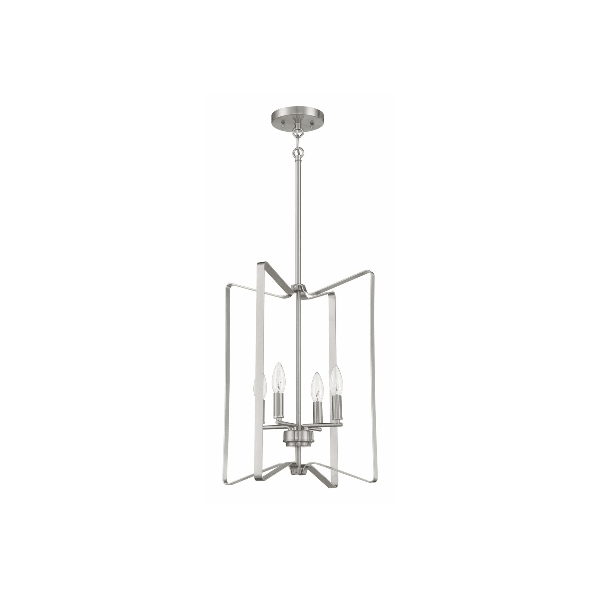 Shayna 4 Light 15 inch Flat Black Foyer Light Ceiling Light - Orvon Lighting