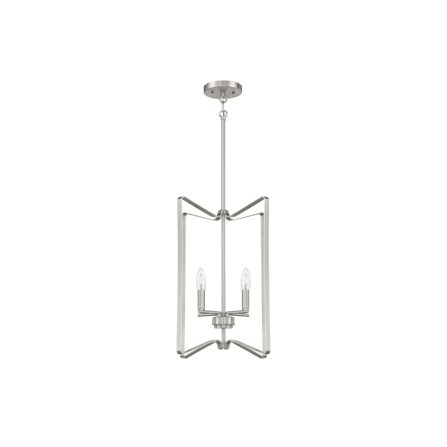 Shayna 4 Light 15 inch Flat Black Foyer Light Ceiling Light - Orvon Lighting