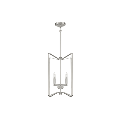 Shayna 4 Light 15 inch Flat Black Foyer Light Ceiling Light - Orvon Lighting