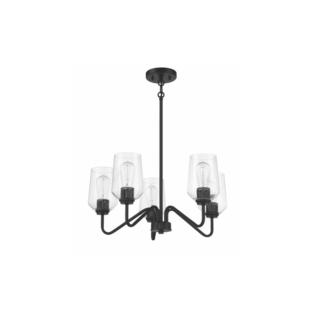 Shayna 5 Light 23 inch Chandelier Ceiling Light - Orvon Lighting