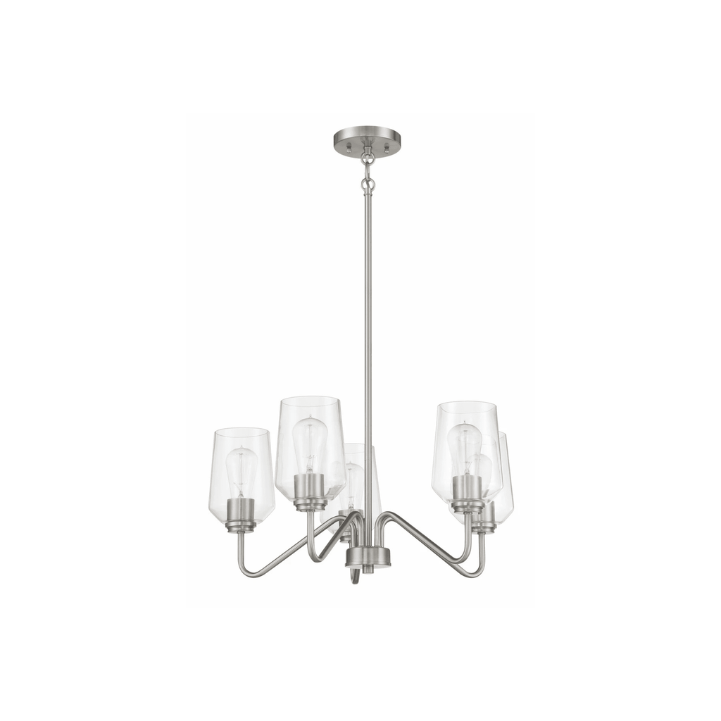 Shayna 5 Light 23 inch Chandelier Ceiling Light - Orvon Lighting