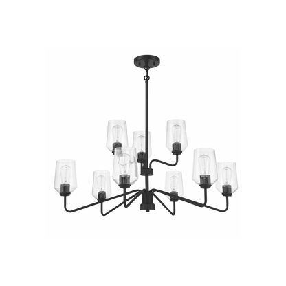 Shayna 9 Light 39 inch Chandelier Ceiling Light - Orvon Lighting