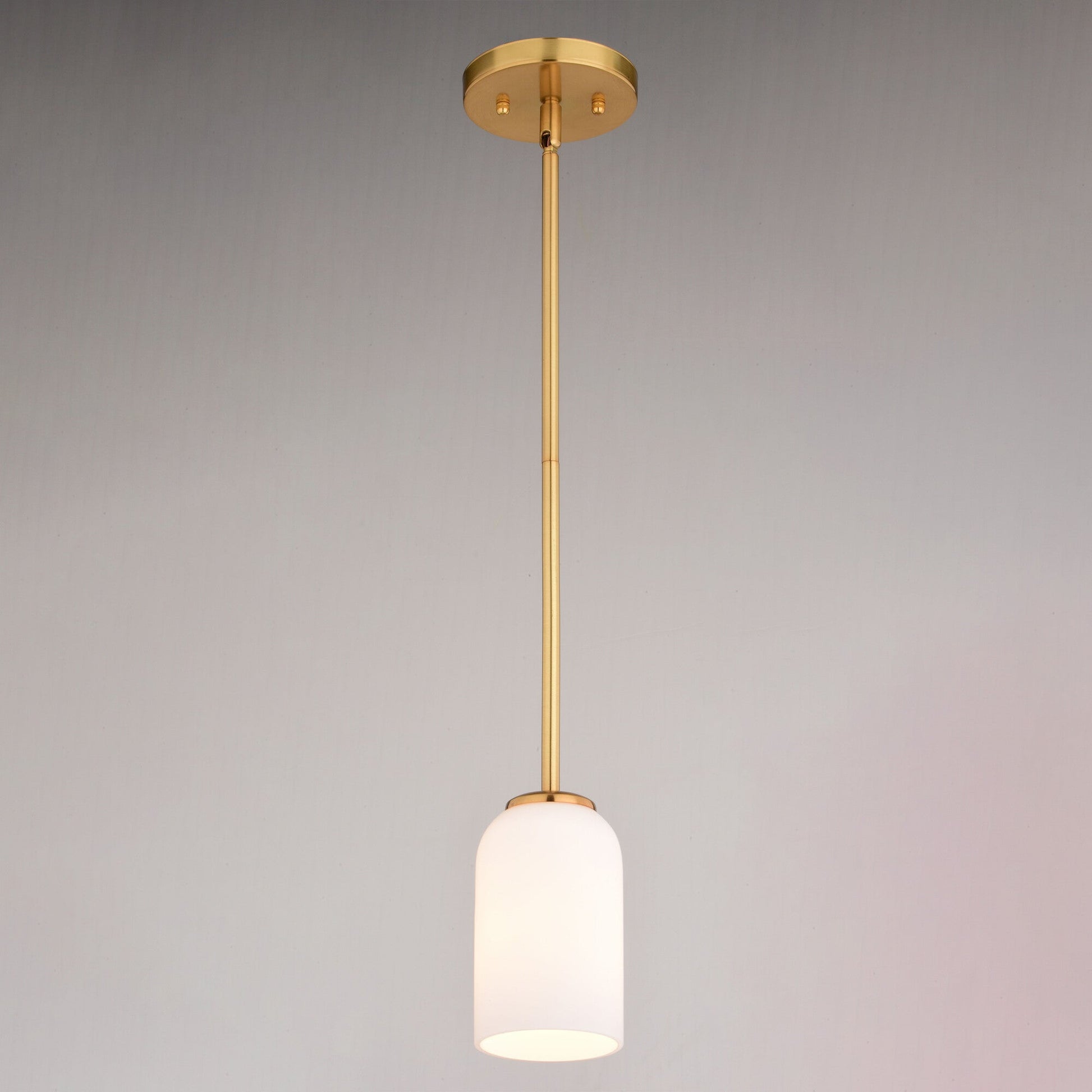 Shelby 5 - in. 1 Light Mini Pendant Natural Brass - Orvon Lighting