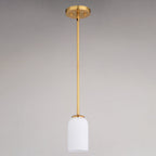 Shelby 5 - in. 1 Light Mini Pendant Natural Brass - Orvon Lighting