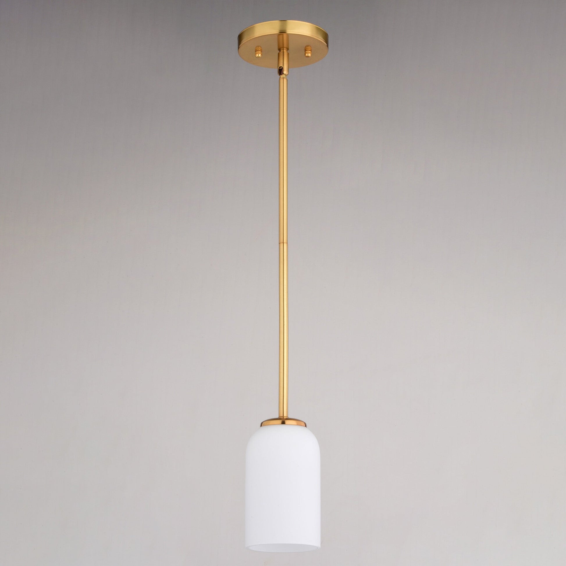 Shelby 5 - in. 1 Light Mini Pendant Natural Brass - Orvon Lighting
