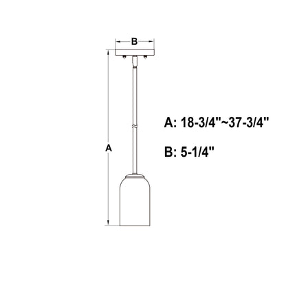 Shelby 5 - in. 1 Light Mini Pendant Natural Brass - Orvon Lighting