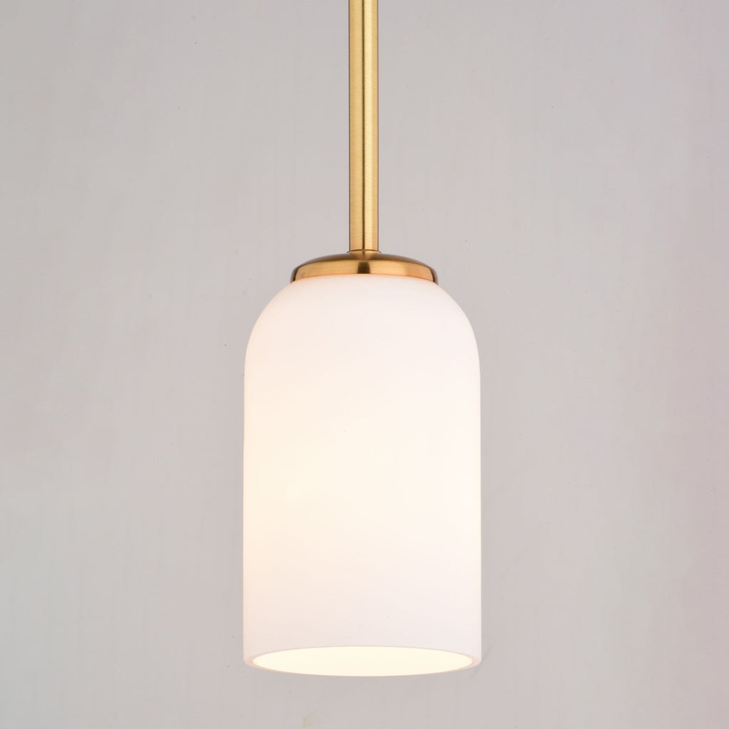 Shelby 5 - in. 1 Light Mini Pendant Natural Brass - Orvon Lighting