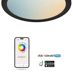 Smart 12in Flush Mount, RGB+CCT, BLE Mesh - Orvon Lighting