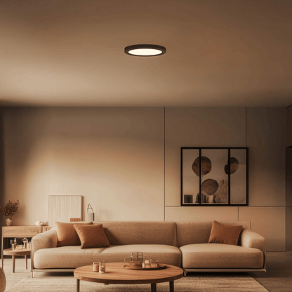 Smart 12in Flush Mount, RGB+CCT, BLE Mesh - Orvon Lighting