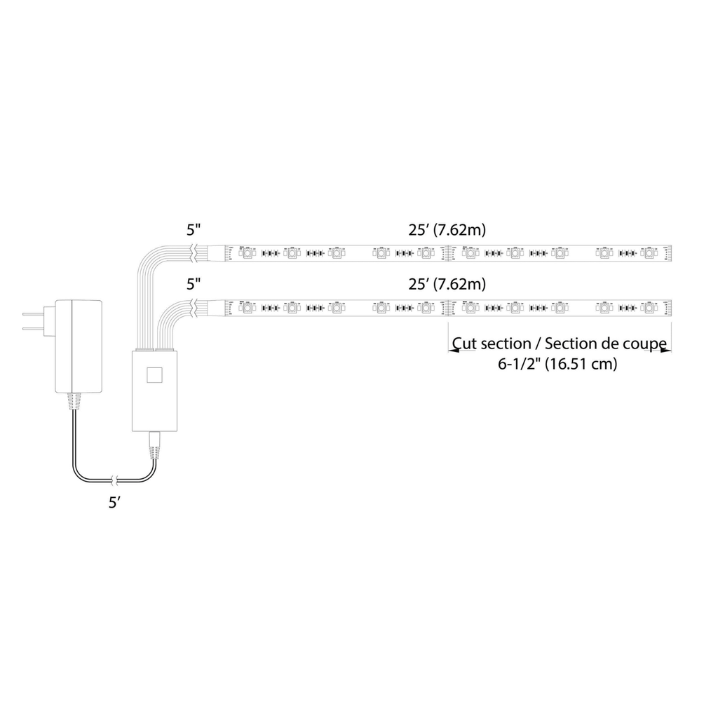 Smart Light Strip 15 meters - Orvon Lighting