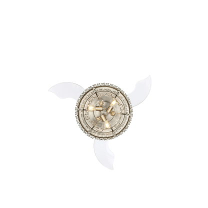 Sofia 42 inch Clear Acrylic Blades Fan, Hidden Blades - Orvon Lighting