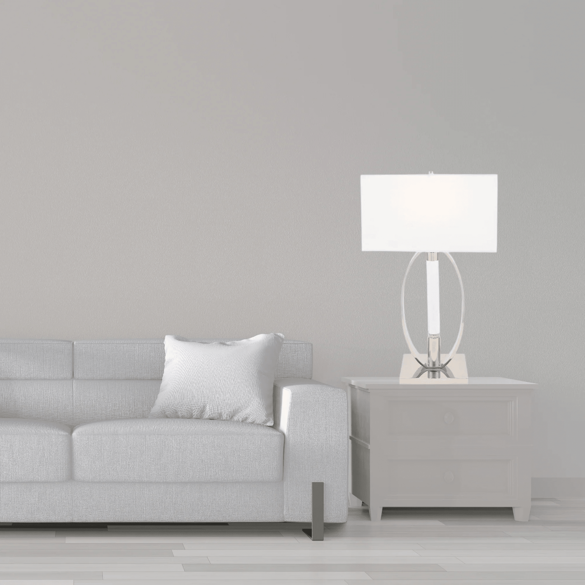 Sparkling Crystal & Chrome Table Lamp 2 Light - Orvon Lighting
