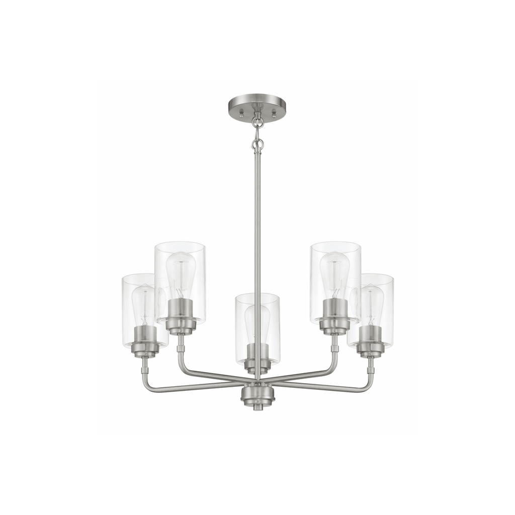 Stowe 5 Light 23 inch Chandelier Ceiling Light - Orvon Lighting