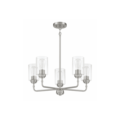 Stowe 5 Light 23 inch Chandelier Ceiling Light - Orvon Lighting