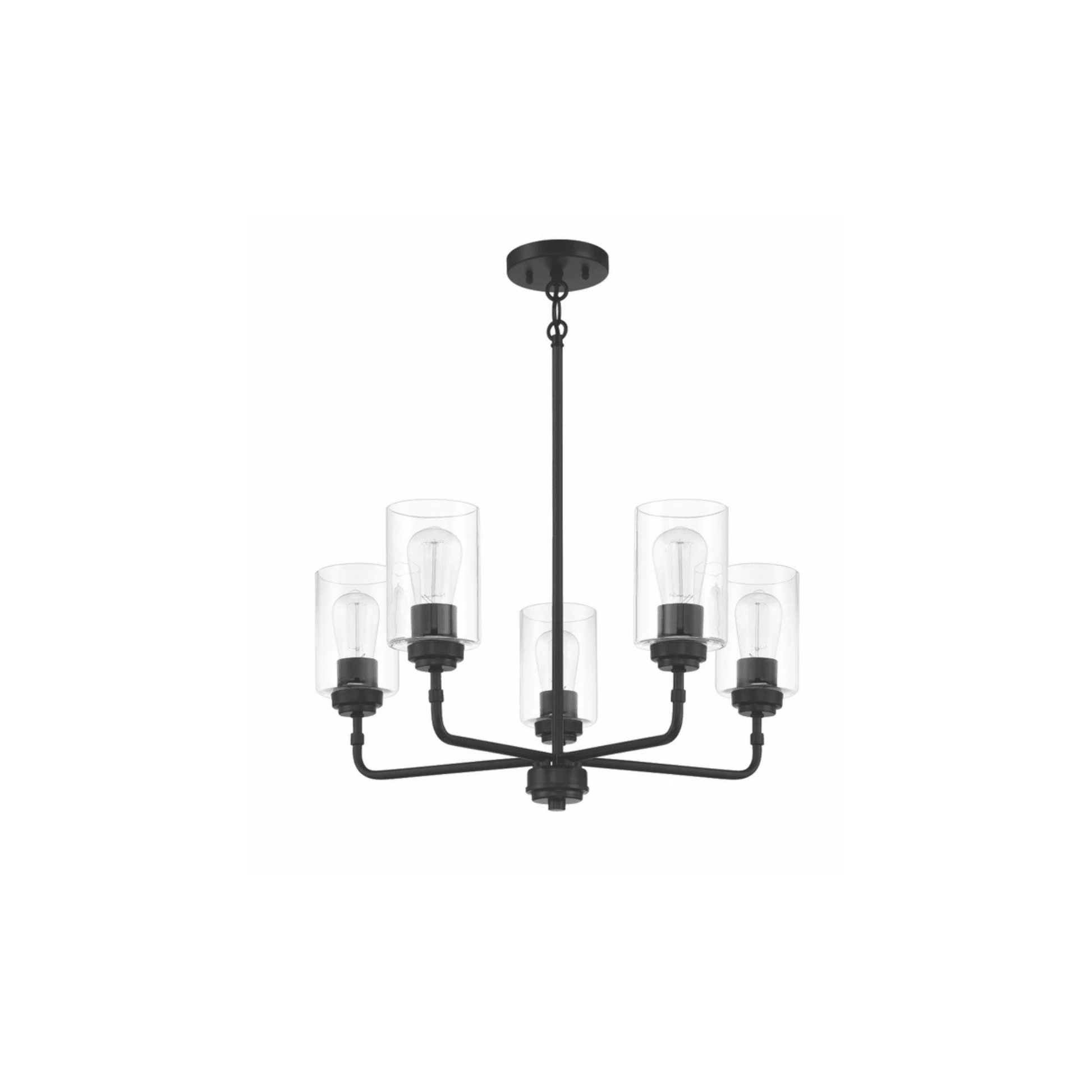 Stowe 5 Light 23 inch Chandelier Ceiling Light - Orvon Lighting
