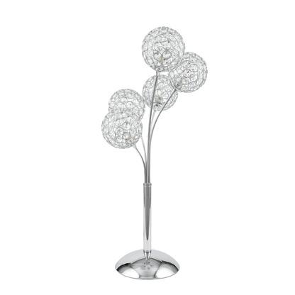 Thailand Crystal Domes Table Lamp 5 Light - Orvon Lighting