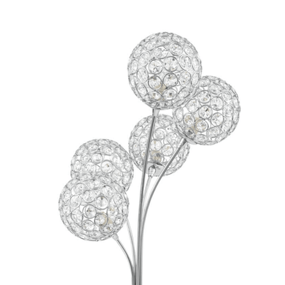 Thailand Crystal Domes Table Lamp 5 Light - Orvon Lighting