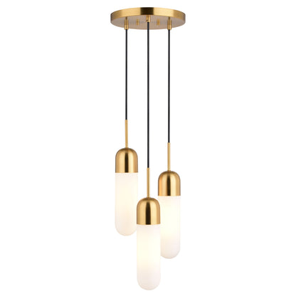 Thalia 10 - in. 3 Light Pendant - Orvon Lighting