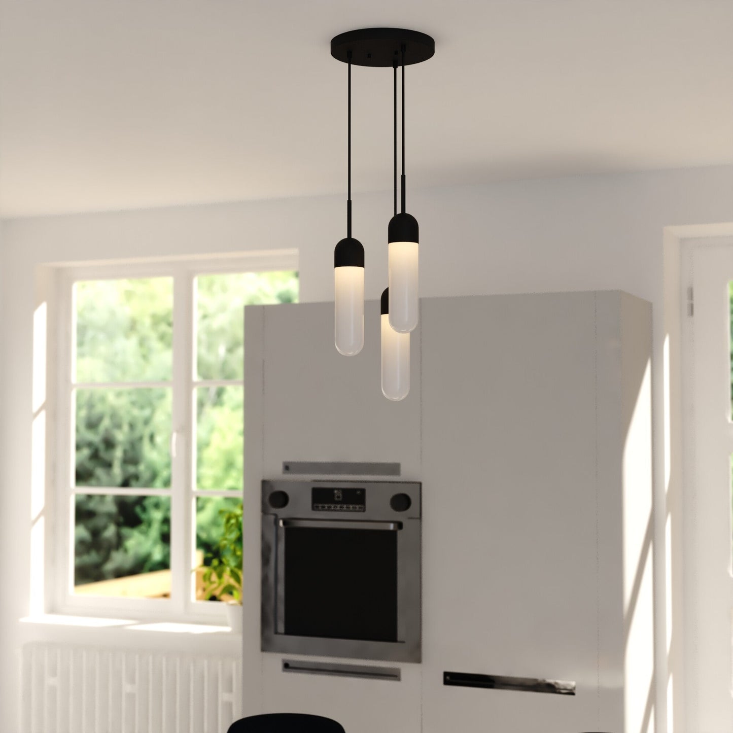 Thalia 10 - in. 3 Light Pendant - Orvon Lighting