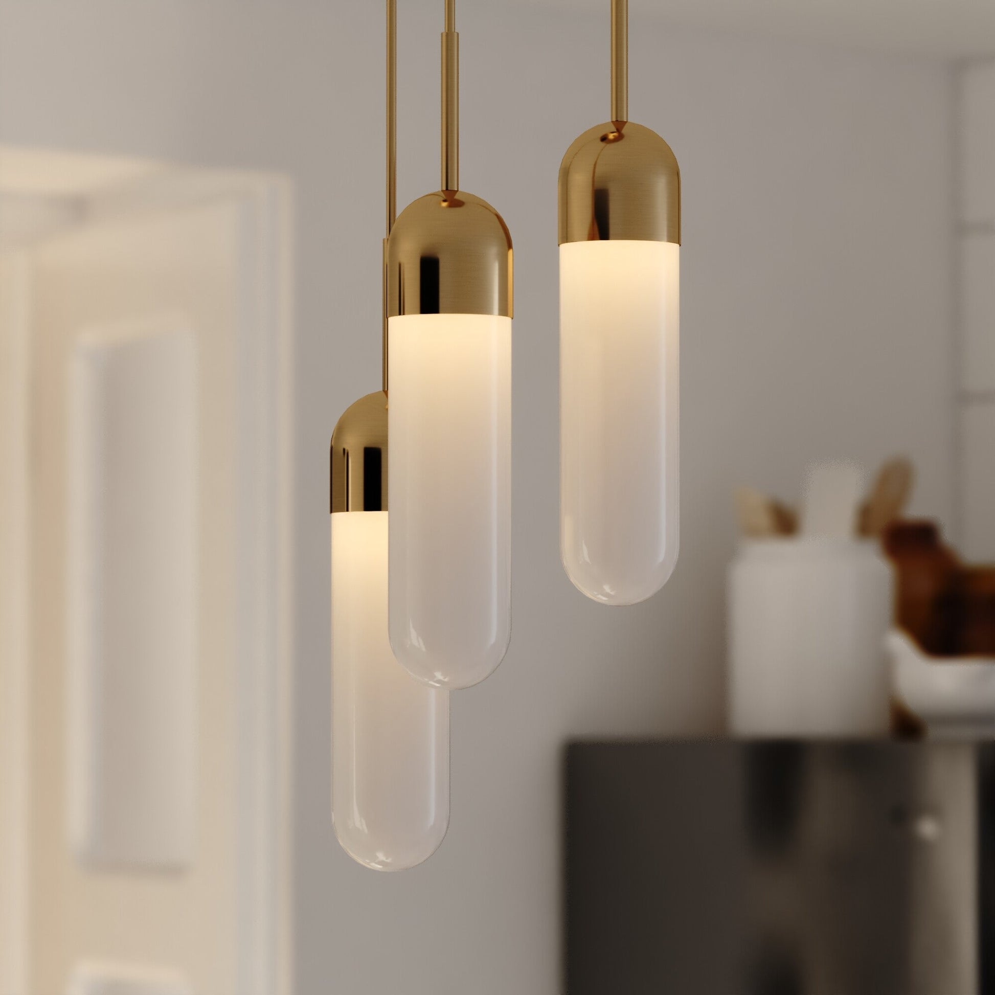 Thalia 10 - in. 3 Light Pendant - Orvon Lighting