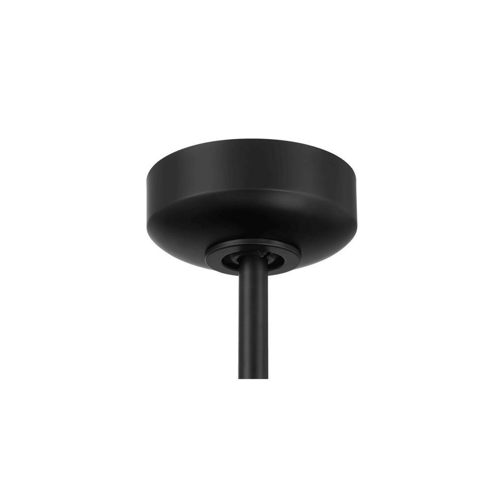 Theiry 52 inch Flat Black/Satin Brass with Flat Black/Black Walnut Blades Ceiling Fan - Orvon Lighting
