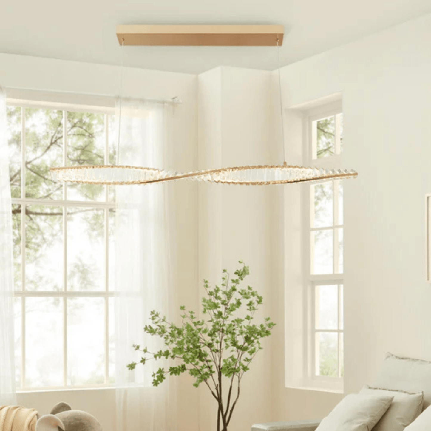 Towson Chandelier Brushed Gold - Orvon Lighting