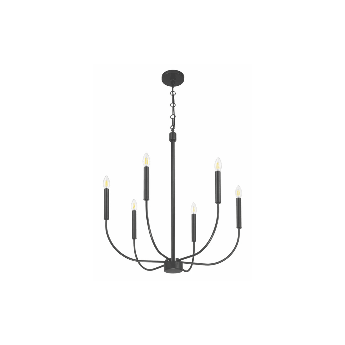 Traci 6 Light Chandelier Ceiling Light - Orvon Lighting