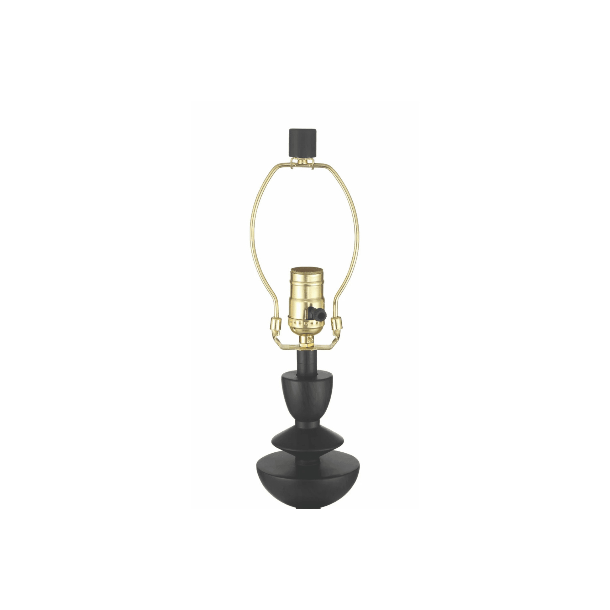 Travis 1 Light Table Lamp in Dark Wood - Orvon Lighting