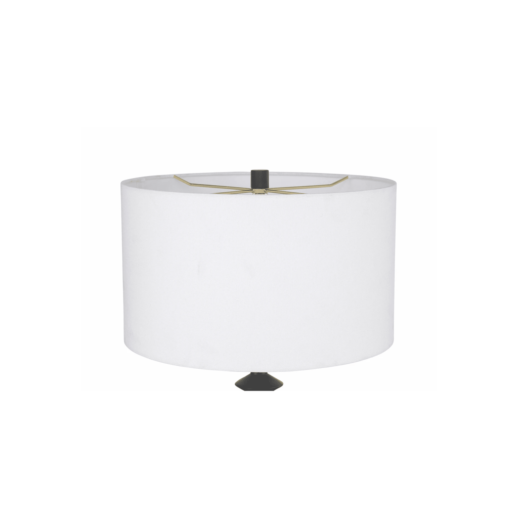 Travis 1 Light Table Lamp in Dark Wood - Orvon Lighting