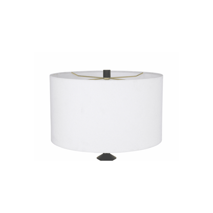 Travis 1 Light Table Lamp in Dark Wood - Orvon Lighting