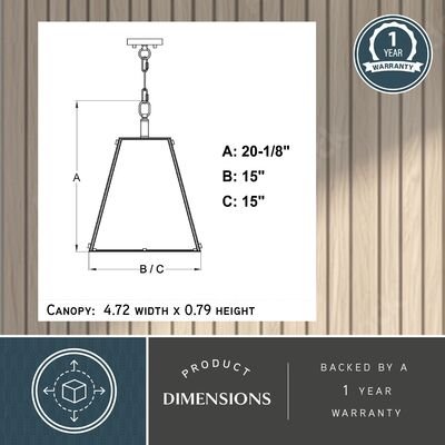 Tremont 15 in. W 4 Light Pendant Matte Black - Orvon Lighting