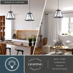 Tremont 15 in. W 4 Light Pendant Matte Black - Orvon Lighting