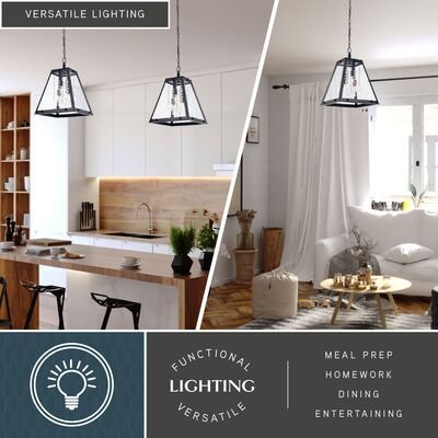 Tremont 15 in. W 4 Light Pendant Matte Black - Orvon Lighting