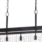 Tremont 36.5 in. W 5 Light Linear Chandelier Matte Black - Orvon Lighting
