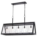 Tremont 36.5 in. W 5 Light Linear Chandelier Matte Black - Orvon Lighting
