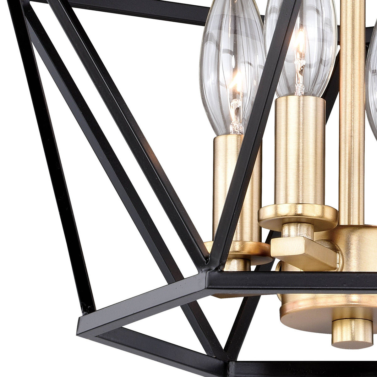 Turin 14.5 - in Semi Flush Ceiling Light Noble Bronze and Natural Brass - Orvon Lighting