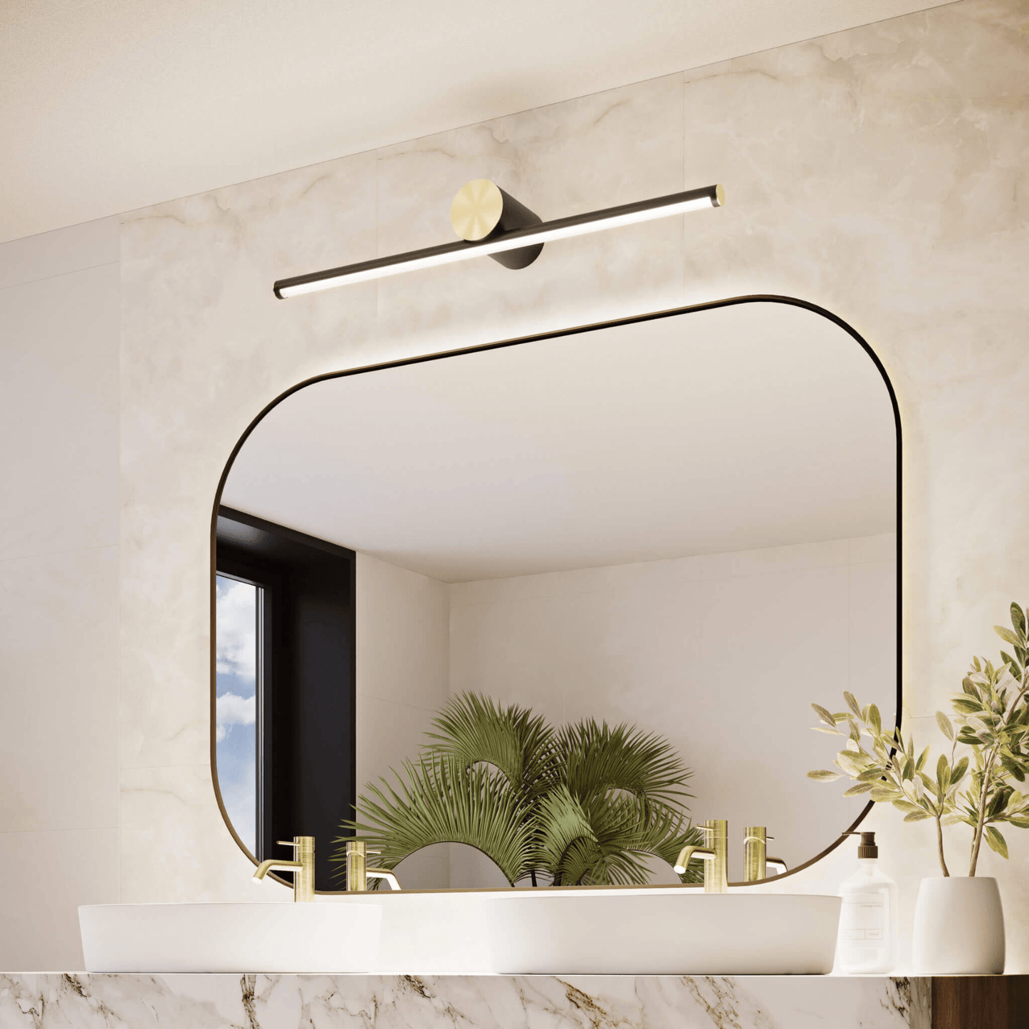Two - toned Vanity Wall Light - Orvon Lighting