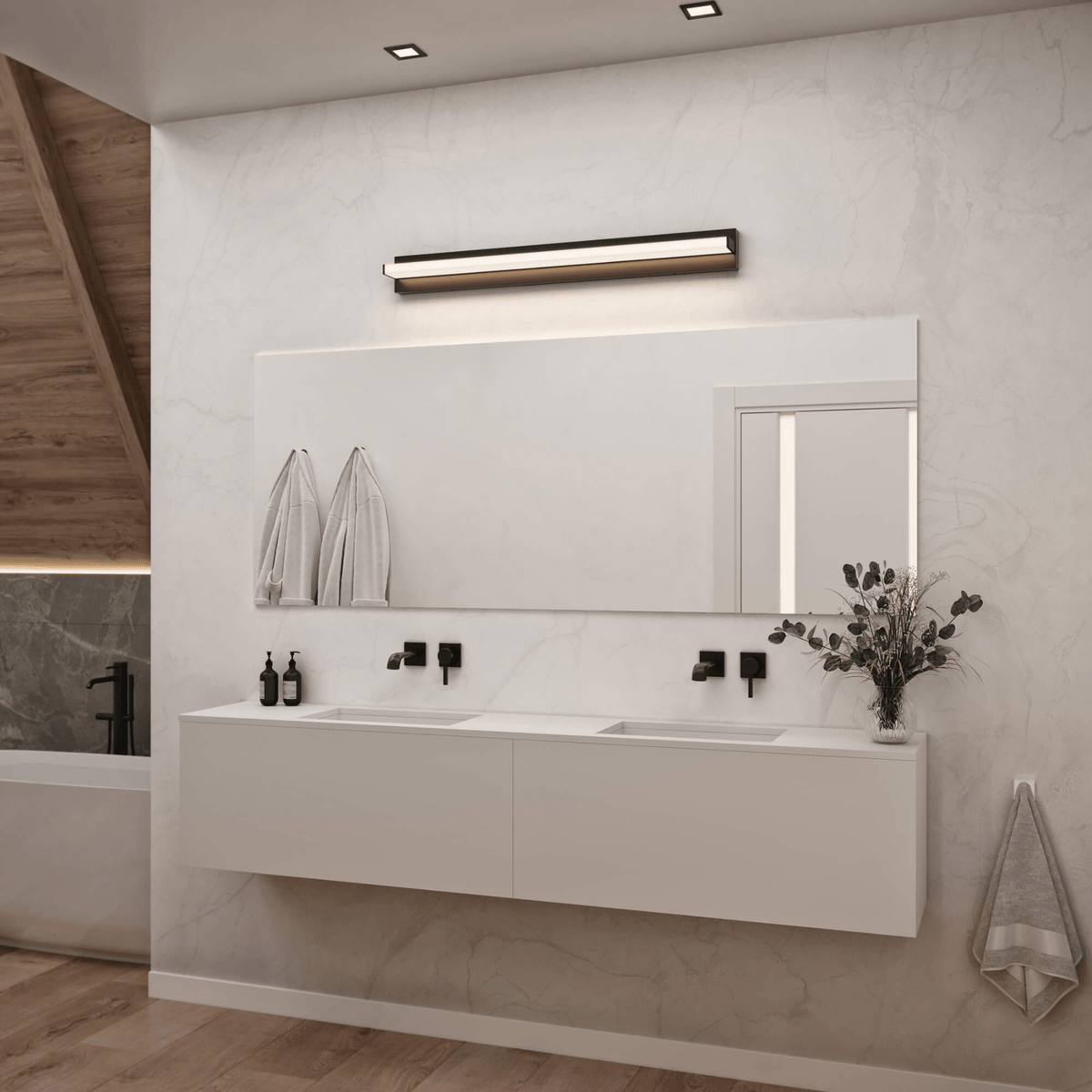 Vanity Linear Adjustable on Octo Jbox - Orvon Lighting