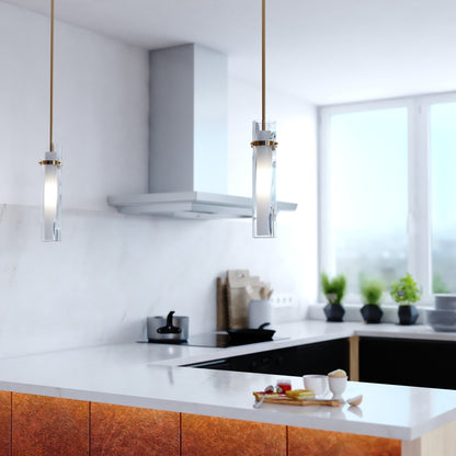 Vilo 4.5 - in. 1 Light Mini Pendant Golden Brass - Orvon Lighting