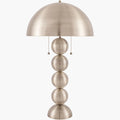 Surya Vellon 15" L × 15" W × 27" H Accent Table Lamp – Nickel