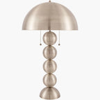 Surya Vellon 15" L × 15" W × 27" H Accent Table Lamp – Nickel