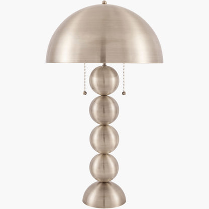 Surya Vellon 15" L × 15" W × 27" H Accent Table Lamp – Nickel