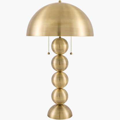 Surya Vellon 15" L × 15" W × 27" H Accent Table Lamp – Brass