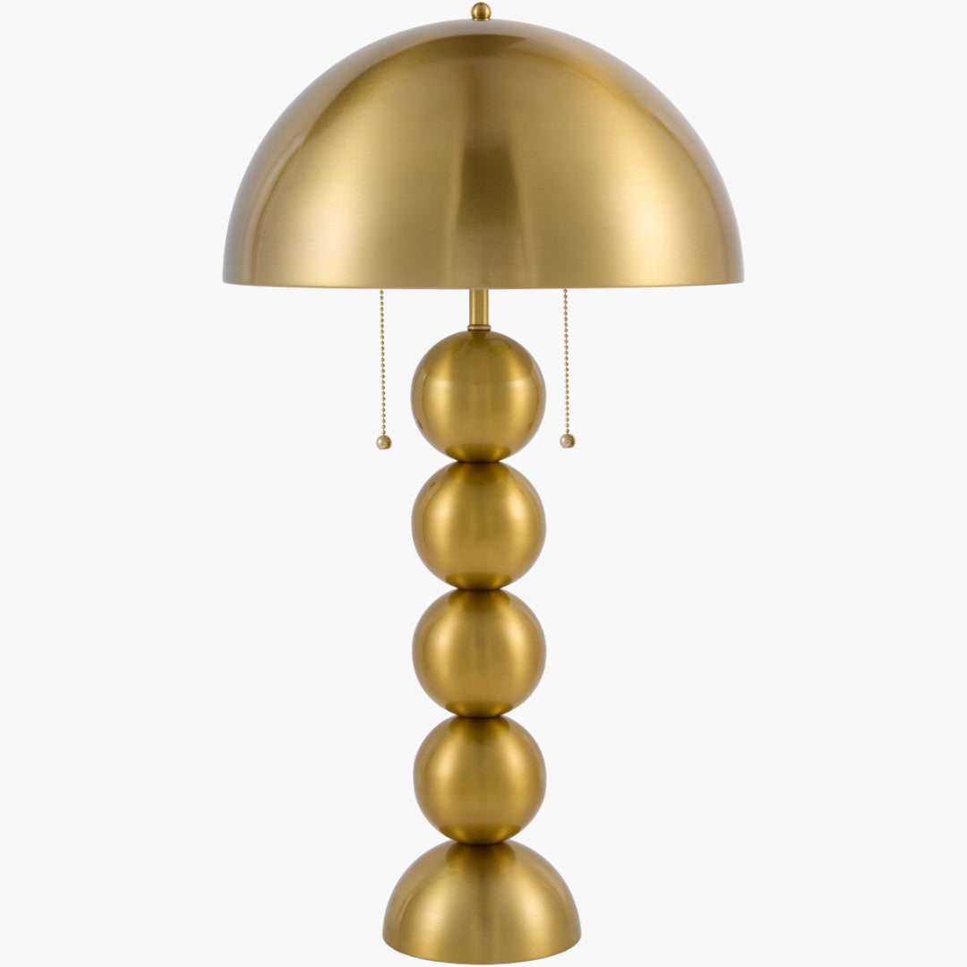 Surya Vellon 15" L × 15" W × 27" H Accent Table Lamp – Copper