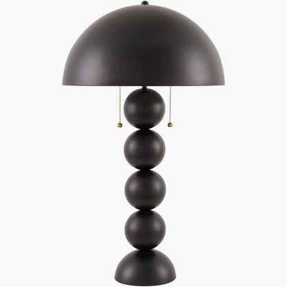 Surya Vellon 15" L × 15" W × 27" H Accent Table Lamp – Black