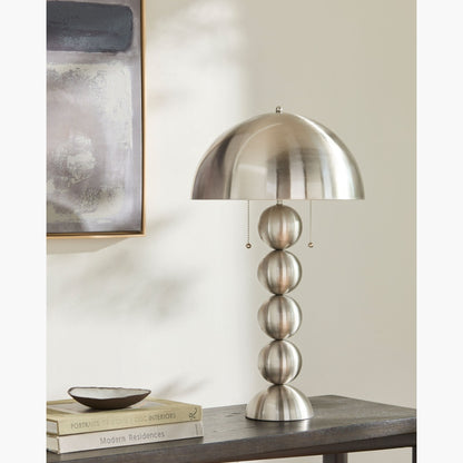 Surya Vellon 15" L × 15" W × 27" H Accent Table Lamp – Nickel additional view