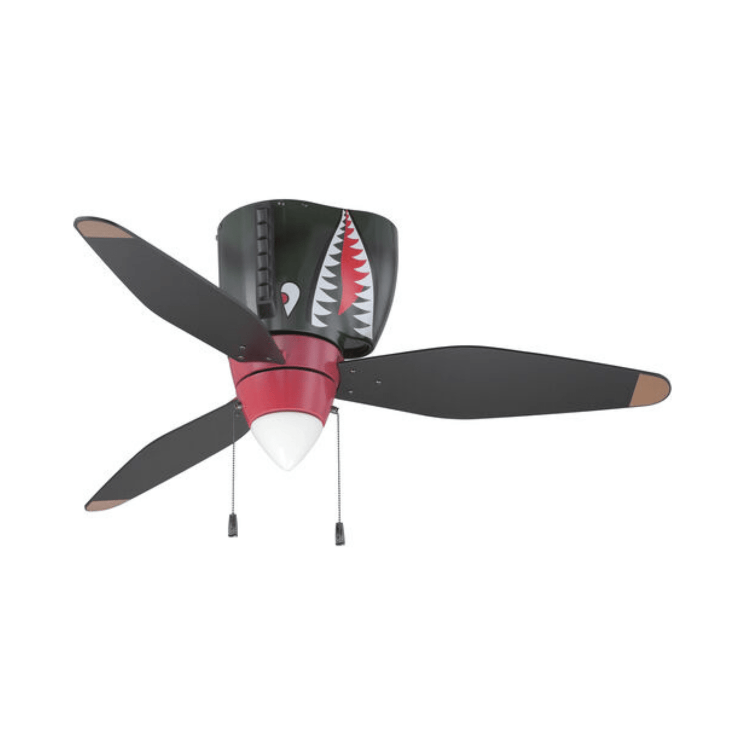 WarPlanes 48 inch WarPlanes Tiger Shark with Tiger Shark Blades Ceiling Fan - Orvon Lighting
