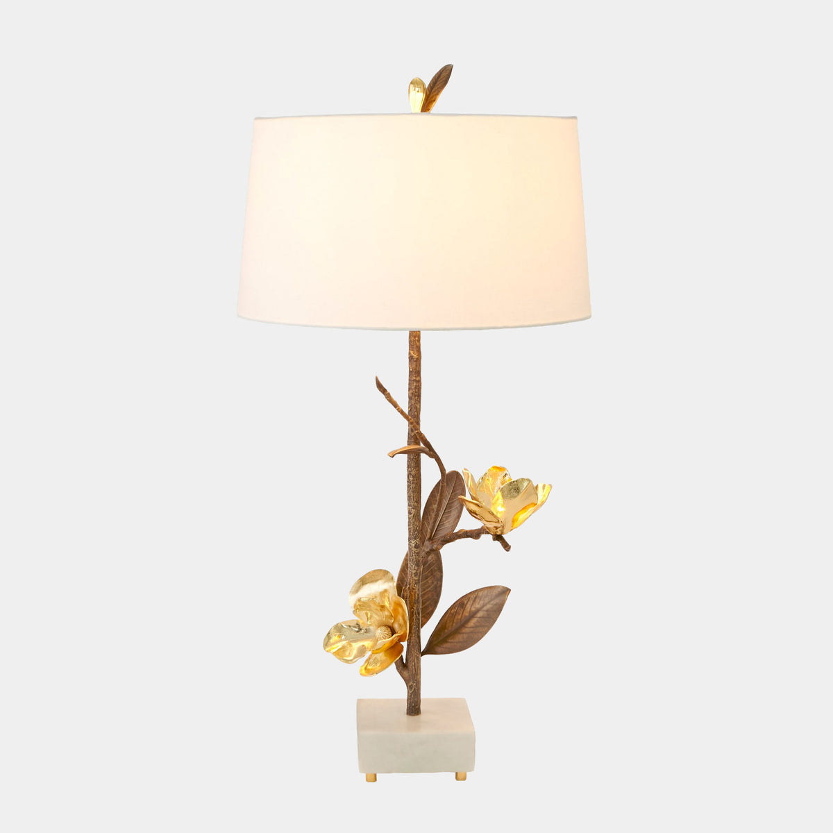 Global Views Magnolia Flower Table Lamp – Right detail view