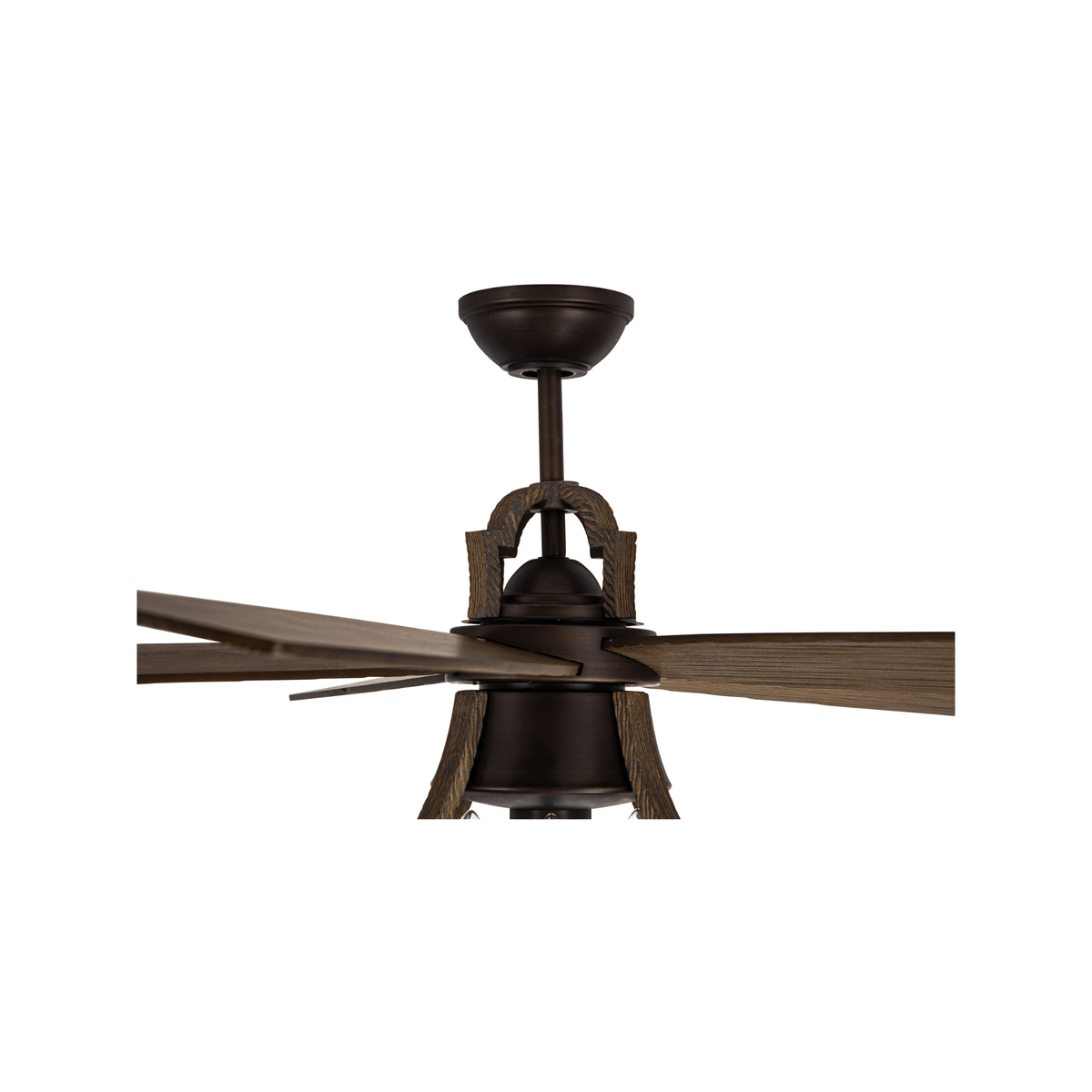 Winton 56 inch Aged Bronze Brushed with Weathered Pine Blades Ceiling Fan - Orvon Lighting