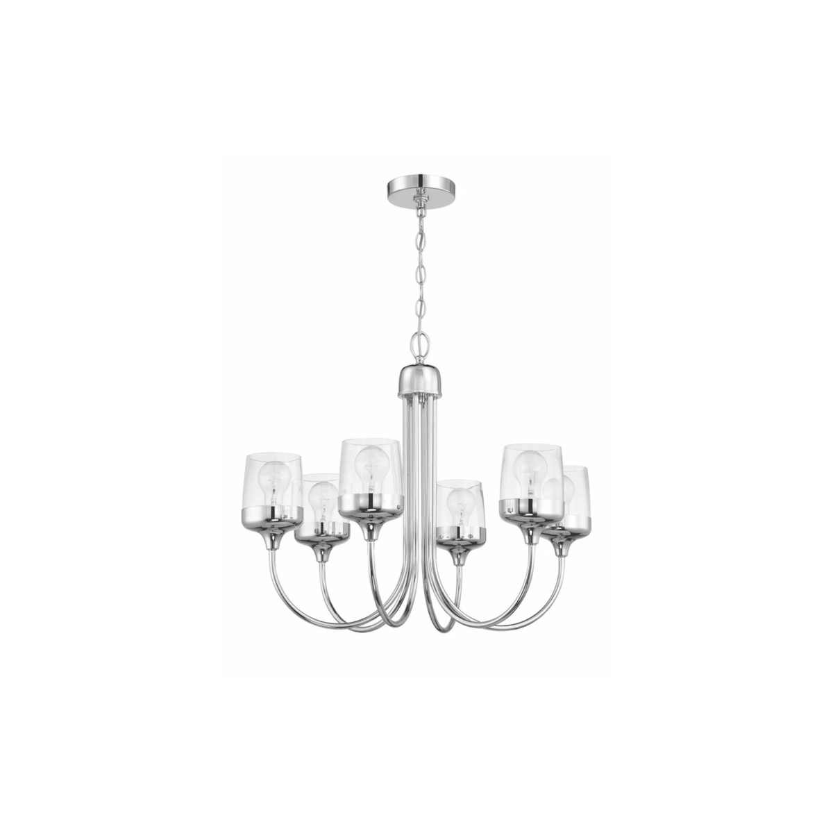 Wrenn 6 Light 25.98 inch Chandelier Ceiling Light - Orvon Lighting